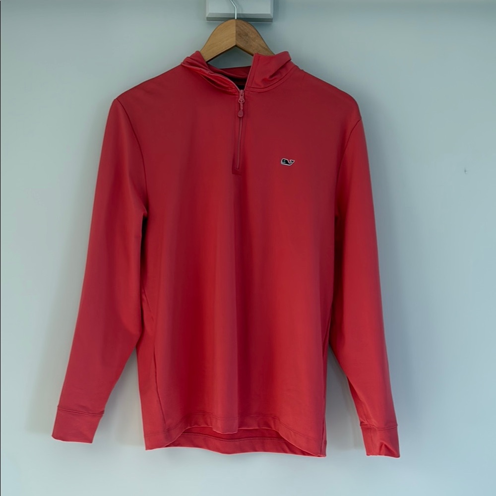 Vineyard Vines Red Quarter-Zip Pullover